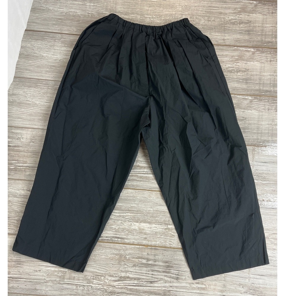 Manuelle Guibal Paris Pants Dandy Big Kora Black Cotton Pocket T2 NWT